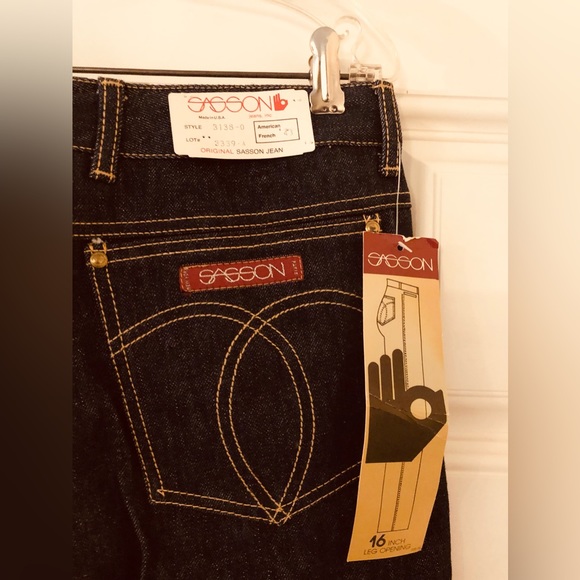 Vintage Dead Stock 70’s 80’s SASSON Denim Jeans - Picture 4 of 14